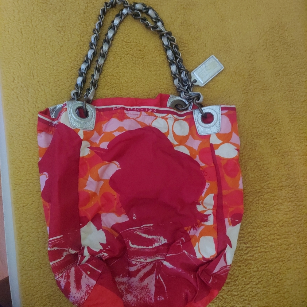 Stylish Red Tote Bag